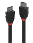 Lindy Black Line - Cavo HDMI con Ethernet - HDMI maschio a HDMI maschio - 5 m - tripla schermatura - nero - di forma rotonda, supporto 4K